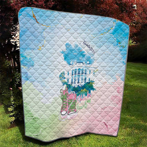 Chucks N Pearls 2024 Quilt Pink Green Rocking The World