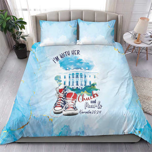 Chucks N Pearls 2024 Bedding Set I'm With Her