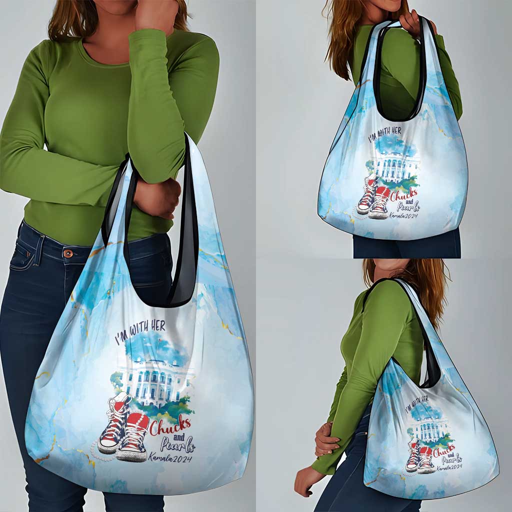 Chucks N Pearls 2024 Grocery Bag I'm With Her