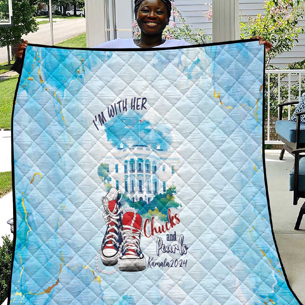 Chucks N Pearls 2024 Quilt I'm With Her