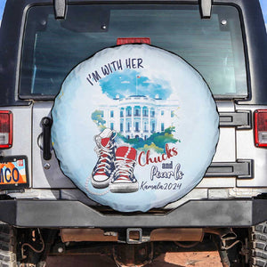 Chucks N Pearls 2024 Spare Tire Cover I'm With Her