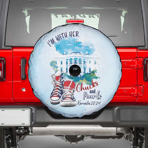 Chucks N Pearls 2024 Spare Tire Cover I'm With Her