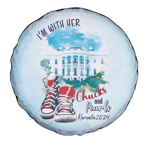 Chucks N Pearls 2024 Spare Tire Cover I'm With Her