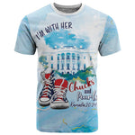 Chucks N Pearls 2024 T shirt I'm With Her