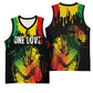 Jamaica Reggae King Basketball Jersey Sketch Style One Love LT7