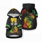 Jamaica Reggae Pet Hoodie Bob Marley Sketch Style One Love