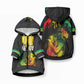 Jamaica Reggae Pet Hoodie Bob Marley Sketch Style One Love