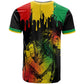 Jamaica Reggae King T shirt Sketch Style One Love