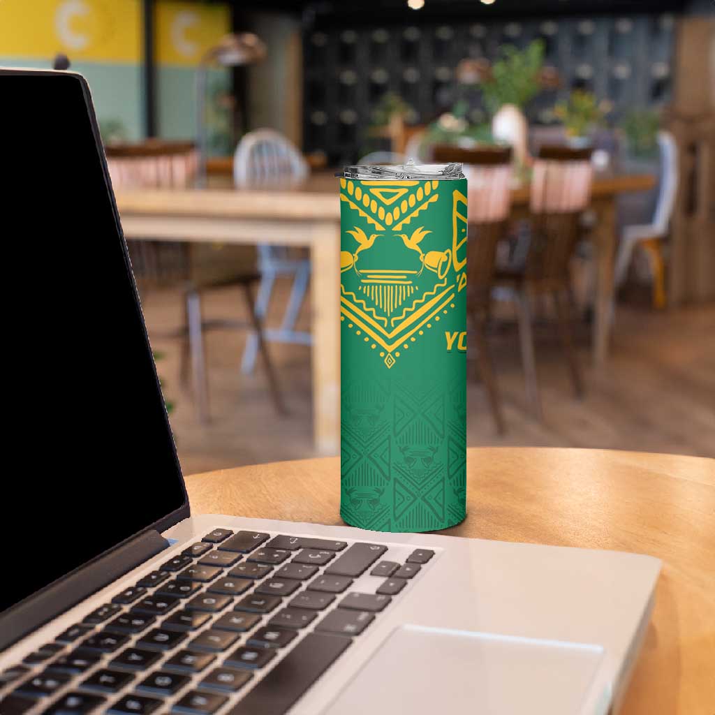 JLP Choose Jamaica Skinny Tumbler - African Pride