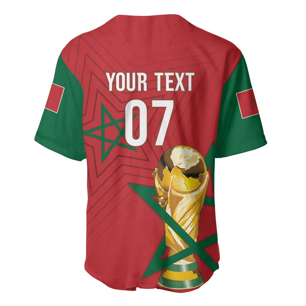 Morocco Football WC2026 Custom Baseball Jersey Atlas Lions - Conquer The World LT7