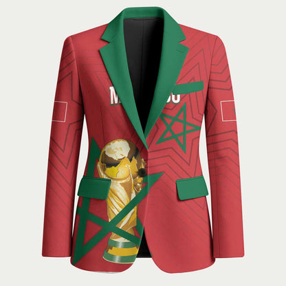 Morocco Football WC2026 Custom Blazer Atlas Lions - Conquer The World - African Pride