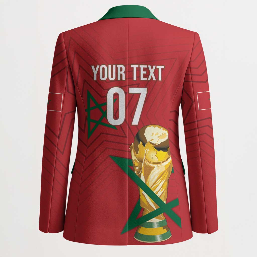 Morocco Football WC2026 Custom Blazer Atlas Lions - Conquer The World - African Pride