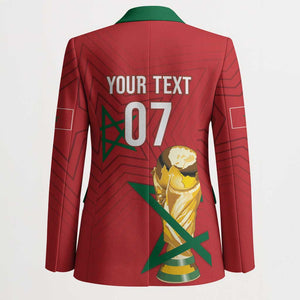 Morocco Football WC2026 Custom Blazer Atlas Lions - Conquer The World - African Pride