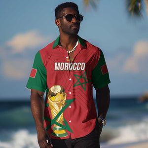 Morocco Football WC2026 Custom Hawaiian Shirt Atlas Lions - Conquer The World LT7