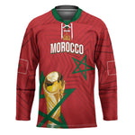Morocco Football WC2026 Custom Hockey Jersey Atlas Lions - Conquer The World - African Pride
