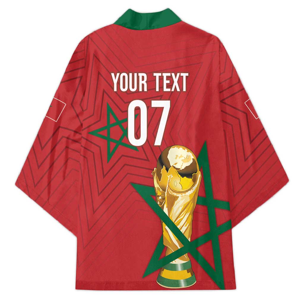 Morocco Football WC2026 Custom Kimono Atlas Lions - Conquer The World - African Pride