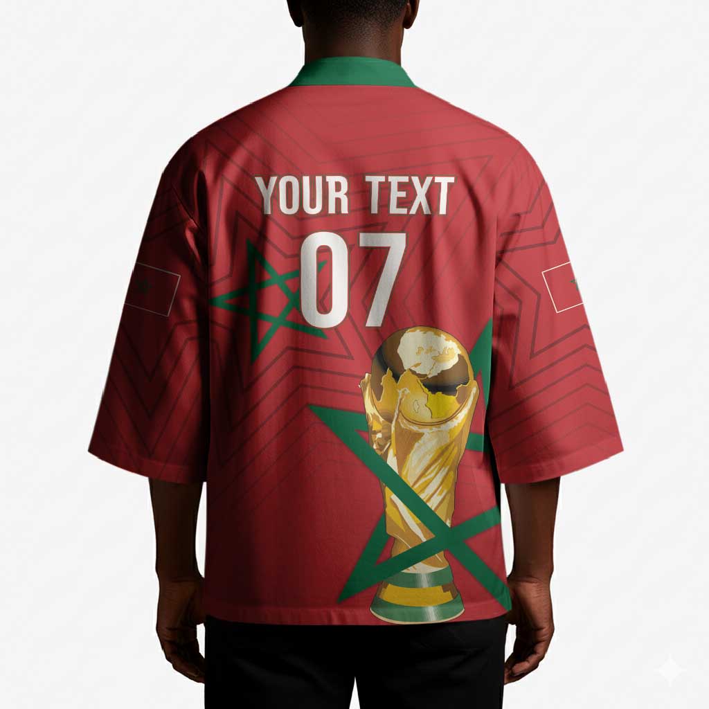 Morocco Football WC2026 Custom Kimono Atlas Lions - Conquer The World - African Pride