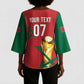Morocco Football WC2026 Custom Kimono Sleeve Blouse Atlas Lions - Conquer The World - African Pride