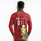 Morocco Football WC2026 Custom Long Sleeve Polo Shirt Atlas Lions - Conquer The World - African Pride