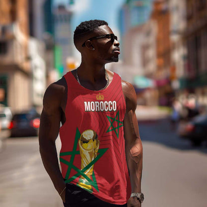 Morocco Football WC2026 Custom Men Tank Top Atlas Lions - Conquer The World - African Pride