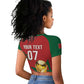 Morocco Football WC2026 Custom Raglan Cropped T shirt Atlas Lions - Conquer The World LT7