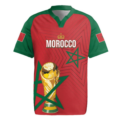 Morocco Football WC2026 Custom Rugby Jersey Atlas Lions - Conquer The World LT7