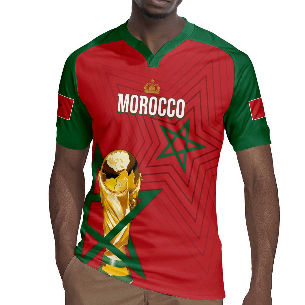 Morocco Football WC2026 Custom Rugby Jersey Atlas Lions - Conquer The World LT7