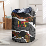 Juneteenth Freedom Day Grunge Ethnic Motif Laundry Basket Black History