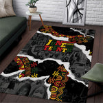 Juneteenth Freedom Day Grunge Ethnic Motif Area Rug Black History