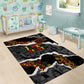Juneteenth Freedom Day Grunge Ethnic Motif Area Rug Black History