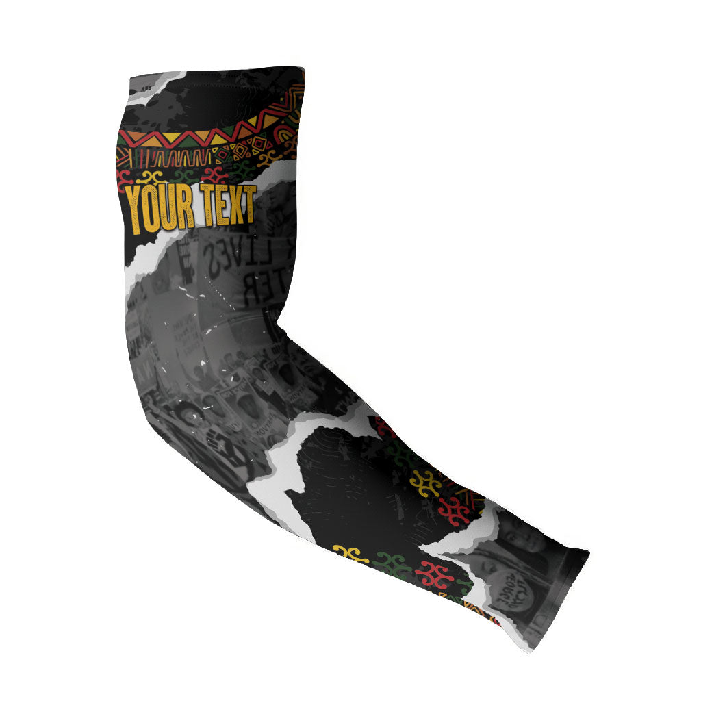 Juneteenth Freedom Day Personalized Grunge Ethnic Motif Arm Sleeves Black History