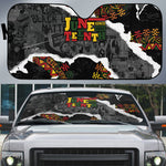Juneteenth Freedom Day Grunge Ethnic Motif Auto Sun Shade Black History