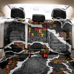 Juneteenth Freedom Day Grunge Ethnic Motif Back Car Seat Cover Black History