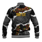 Juneteenth Freedom Day Personalized Grunge Ethnic Motif Baseball Jacket Black History