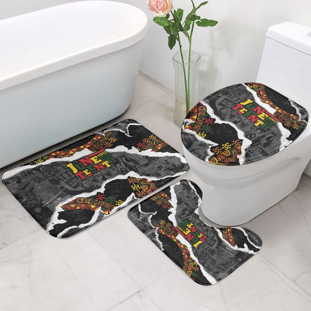 Juneteenth Freedom Day Grunge Ethnic Motif Bathroom Set Black History