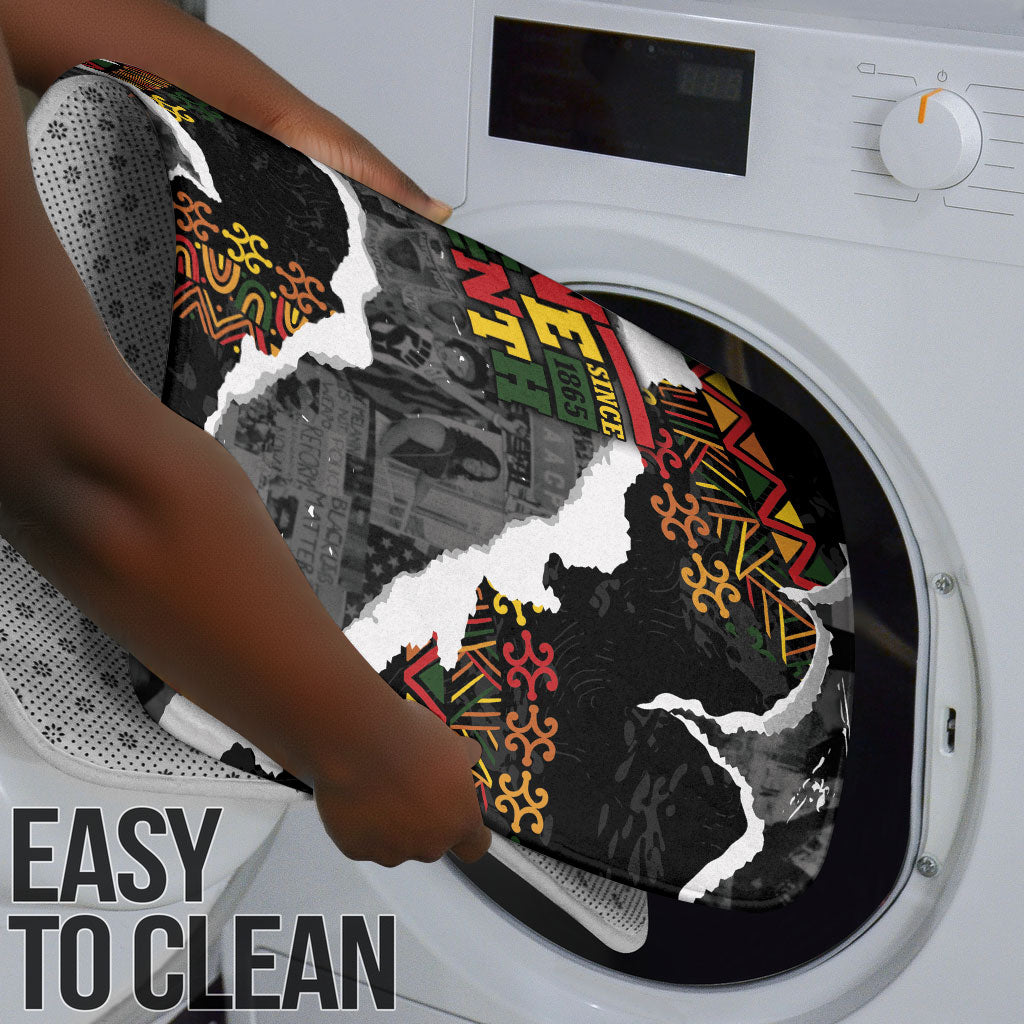Juneteenth Freedom Day Grunge Ethnic Motif Bathroom Set Black History