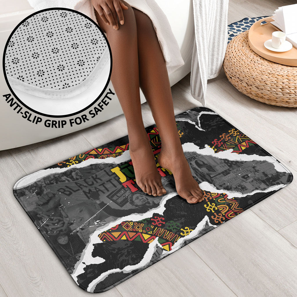 Juneteenth Freedom Day Grunge Ethnic Motif Bathroom Set Black History