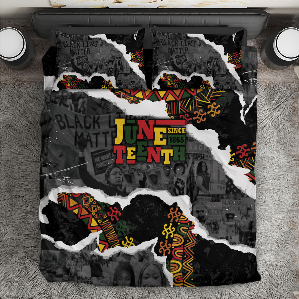 Juneteenth Freedom Day Grunge Ethnic Motif Bedding Set Black History
