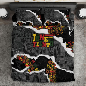 Juneteenth Freedom Day Grunge Ethnic Motif Bedding Set Black History