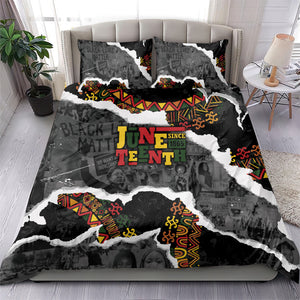 Juneteenth Freedom Day Grunge Ethnic Motif Bedding Set Black History