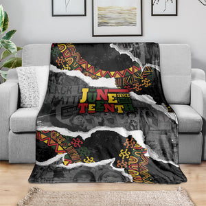 Juneteenth Freedom Day Grunge Ethnic Motif Blanket Black History
