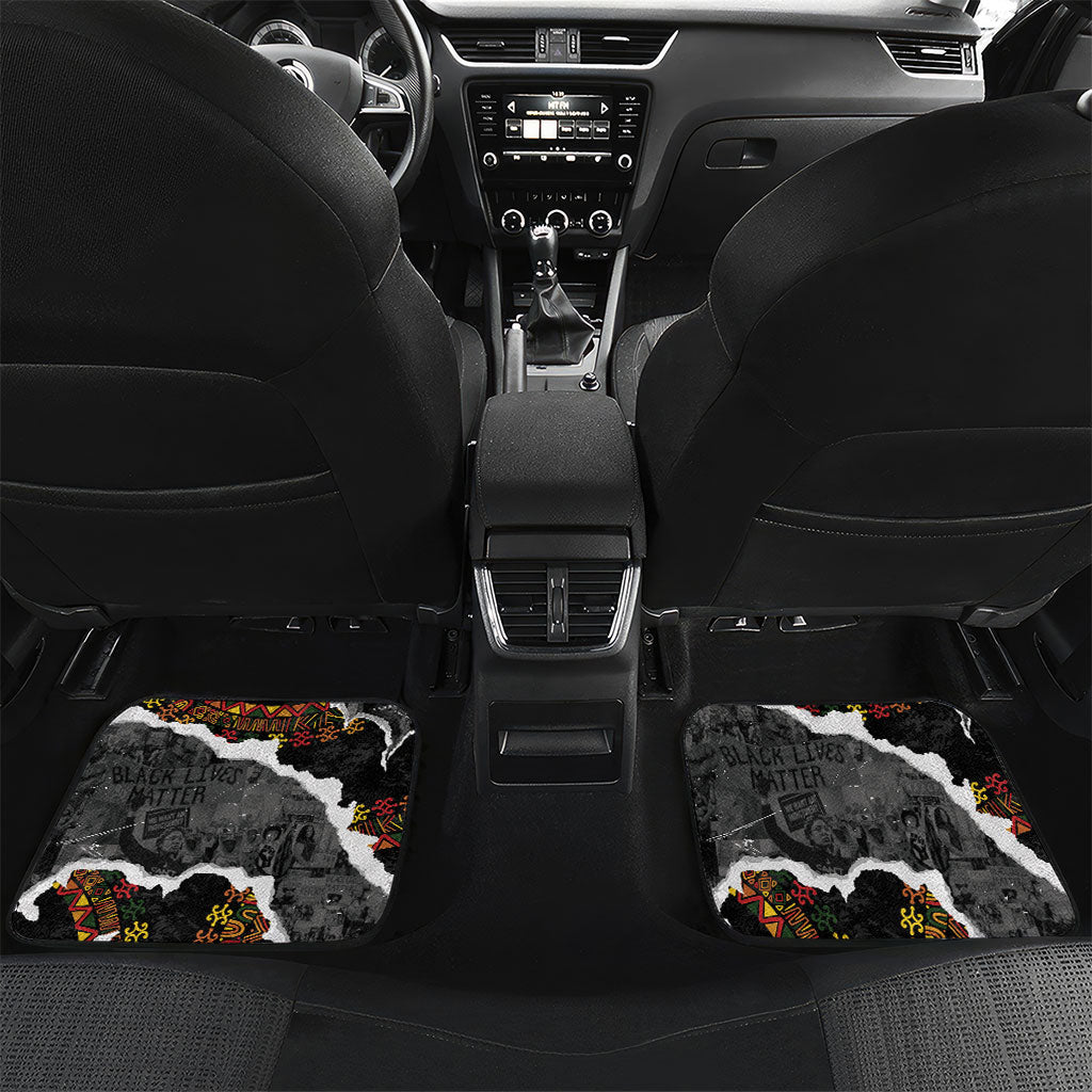 Juneteenth Freedom Day Personalized Grunge Ethnic Motif Car Mats Black History
