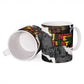Juneteenth Freedom Day Personalized Grunge Ethnic Motif Ceramic Mug Black History