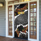 Juneteenth Freedom Day Personalized Grunge Ethnic Motif Door Cover Black History