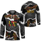 Juneteenth Freedom Day Personalized Grunge Ethnic Motif Hockey Jersey Black History