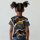 Juneteenth Freedom Day Personalized Grunge Ethnic Motif Kid T shirt Black History