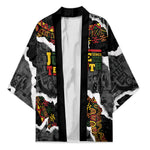 Juneteenth Freedom Day Personalized Grunge Ethnic Motif Kimono Black History