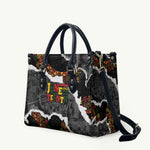 Juneteenth Freedom Day Grunge Ethnic Motif Leather Bag Black History