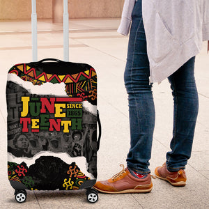 Juneteenth Freedom Day Grunge Ethnic Motif Luggage Cover Black History
