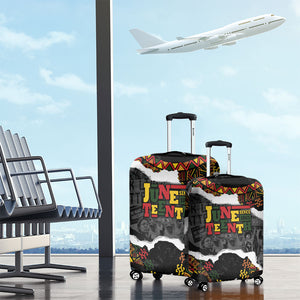 Juneteenth Freedom Day Grunge Ethnic Motif Luggage Cover Black History